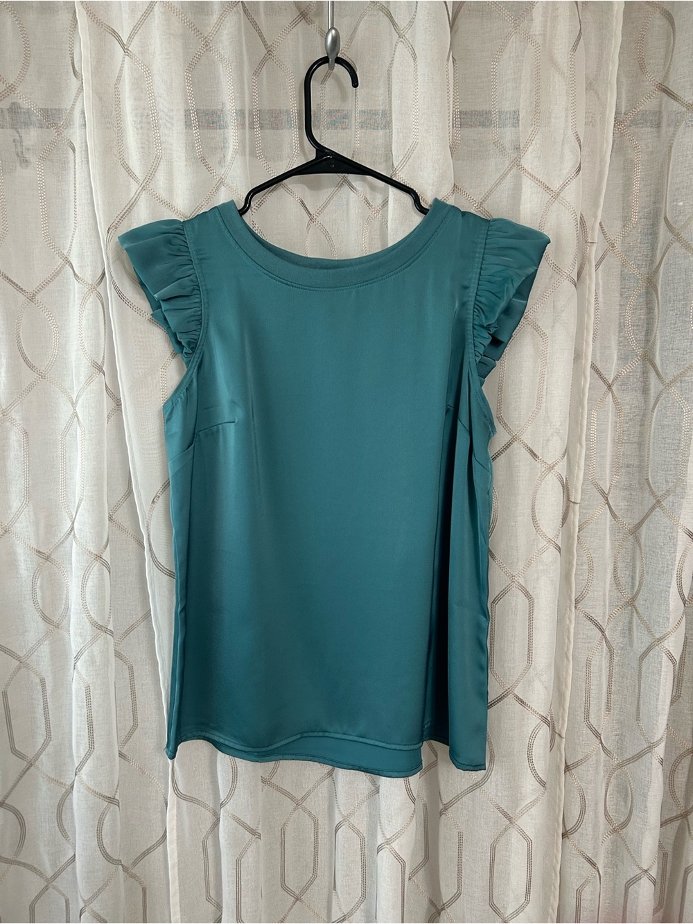 Maurices Teal Ruffle Sleeve Camisole